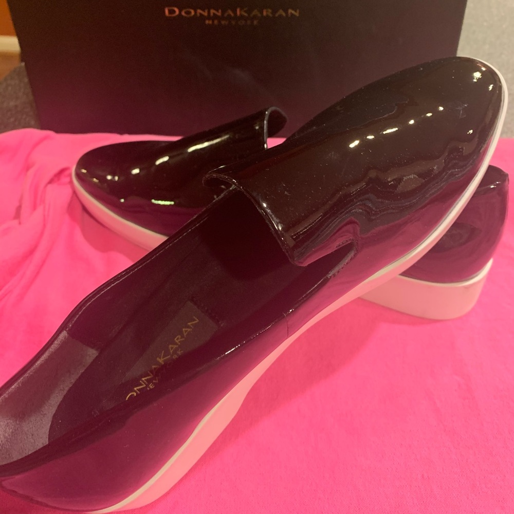 Donna Karan Ladies black patent leather shoes